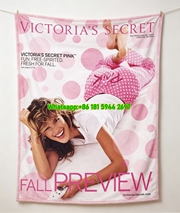 Victoria's Secret Flannel Sofa Throw Blanket V054